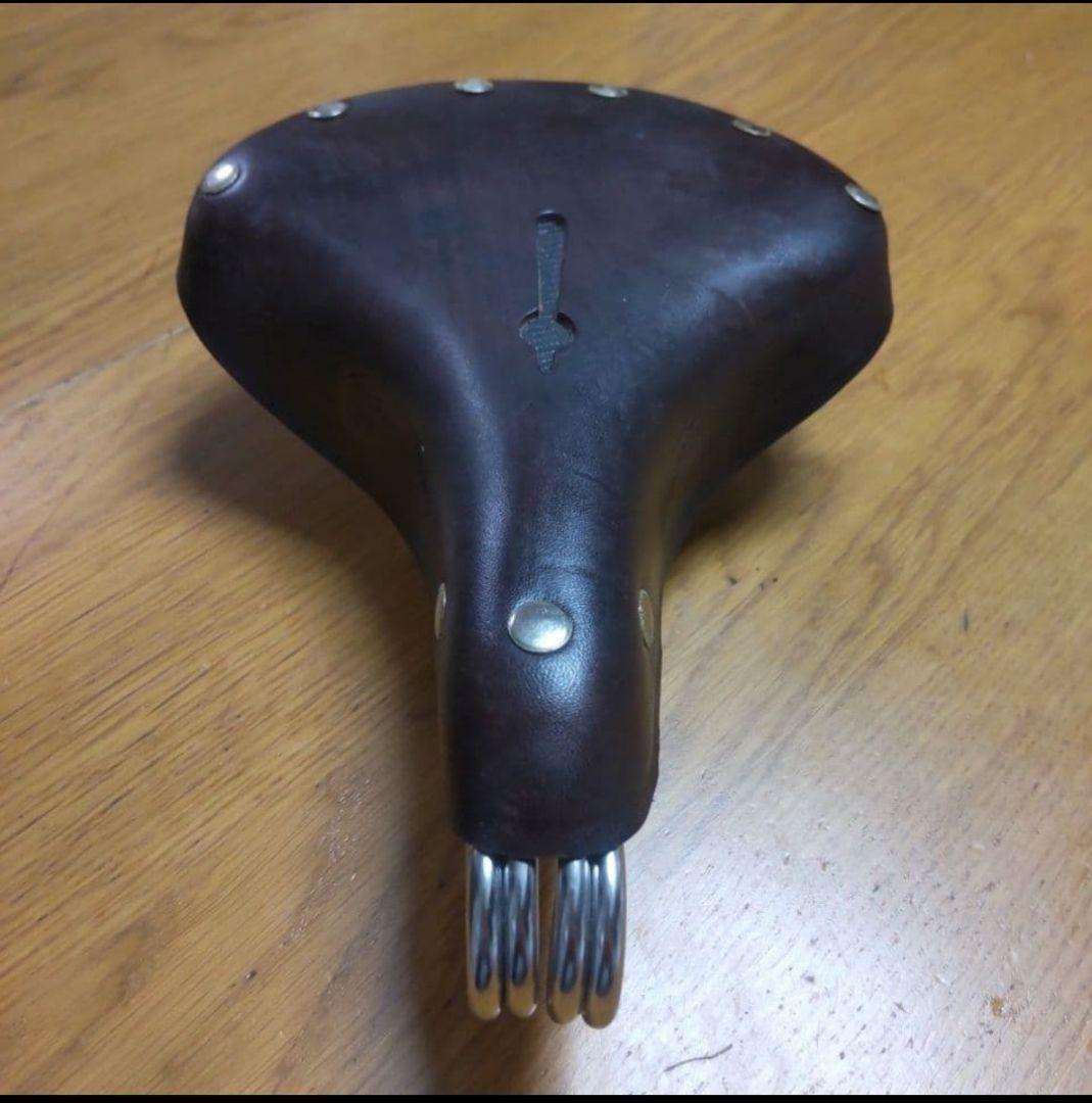 ♪新品未使用・PALACE★ビンテージ レザーサドル★昭和自転車