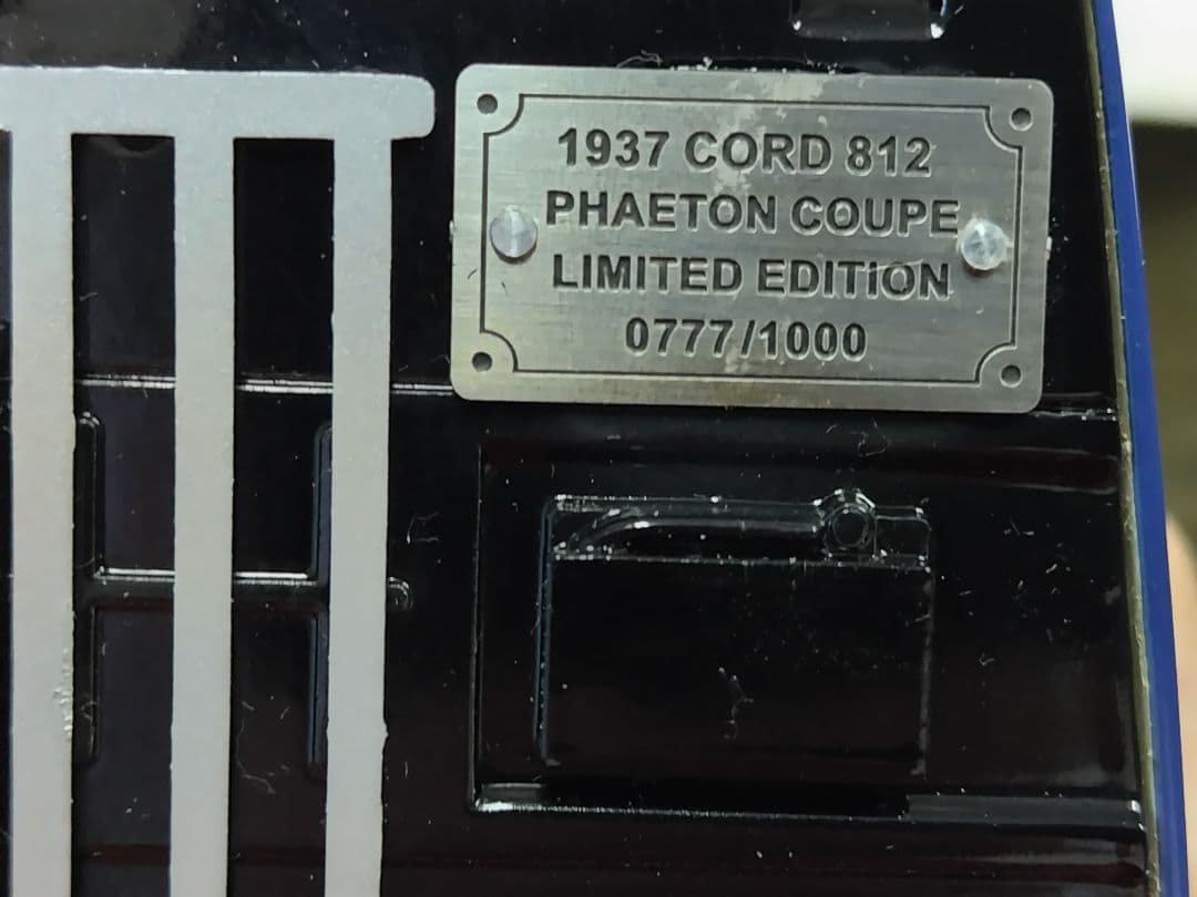フランクリンミント　1937CORD812 フェートン　リミテッドエディション