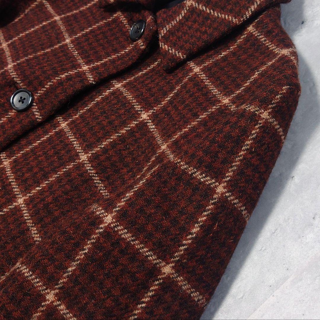 マーガレットハウエル ハリスツイード チェック ウールコート サイズ2