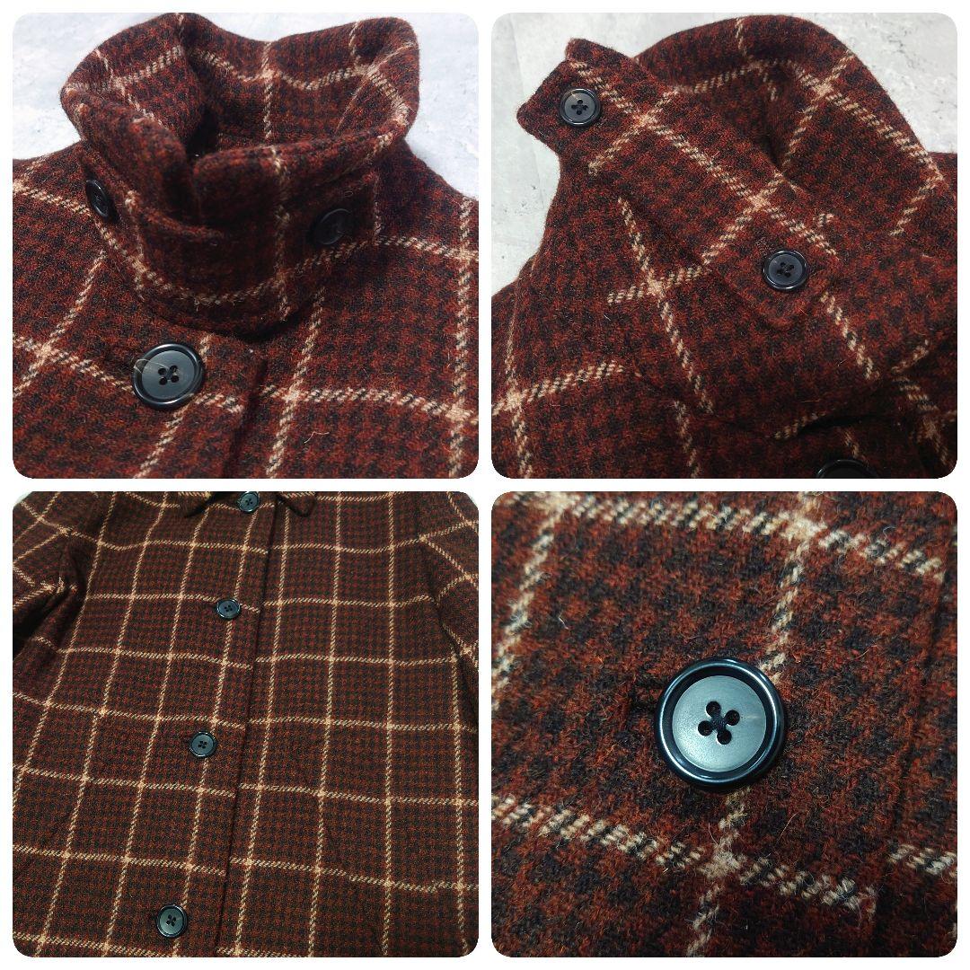 マーガレットハウエル ハリスツイード チェック ウールコート サイズ2