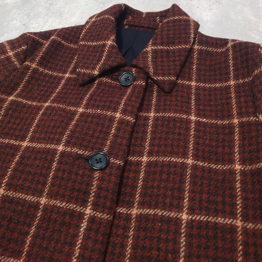 マーガレットハウエル ハリスツイード チェック ウールコート サイズ2