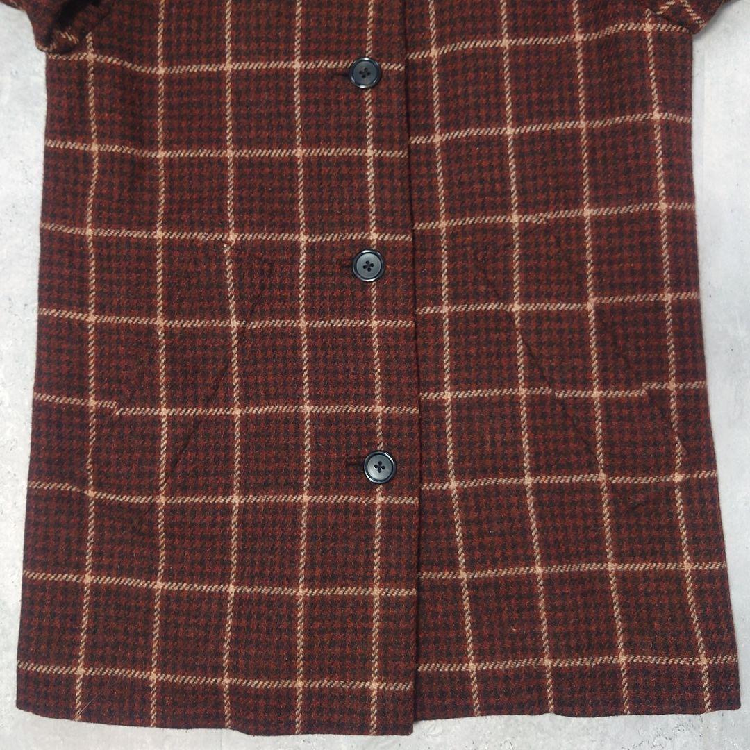 マーガレットハウエル ハリスツイード チェック ウールコート サイズ2