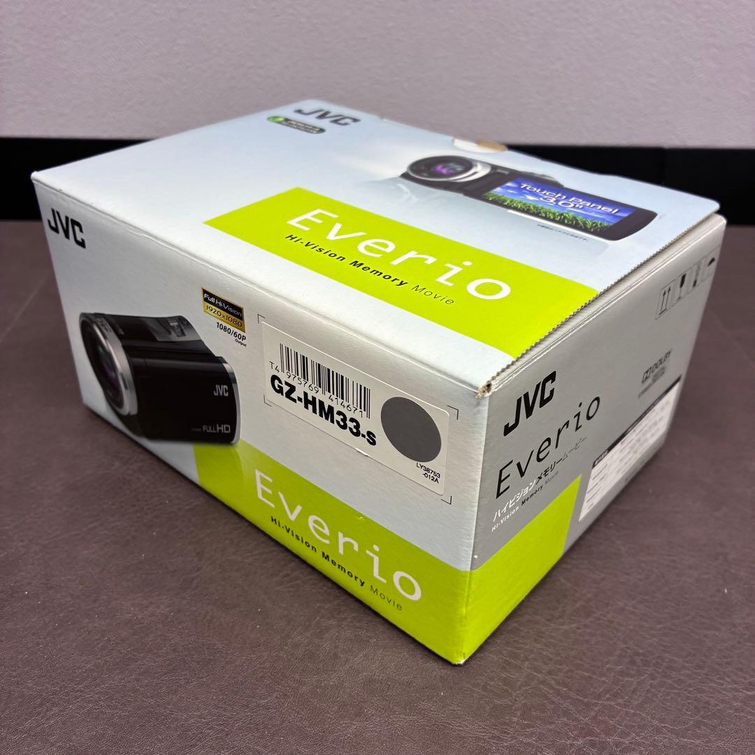 【未使用】JVC GZ-HM33-S ビデオカメラ シルバー