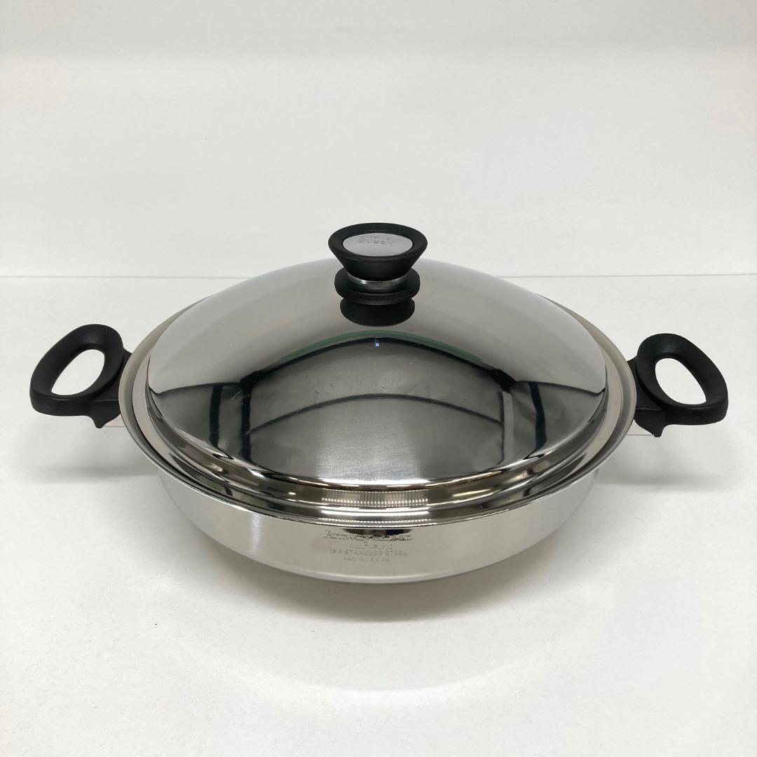 AMWAY Queen Wok ウォックセット　ステンレス両手鍋