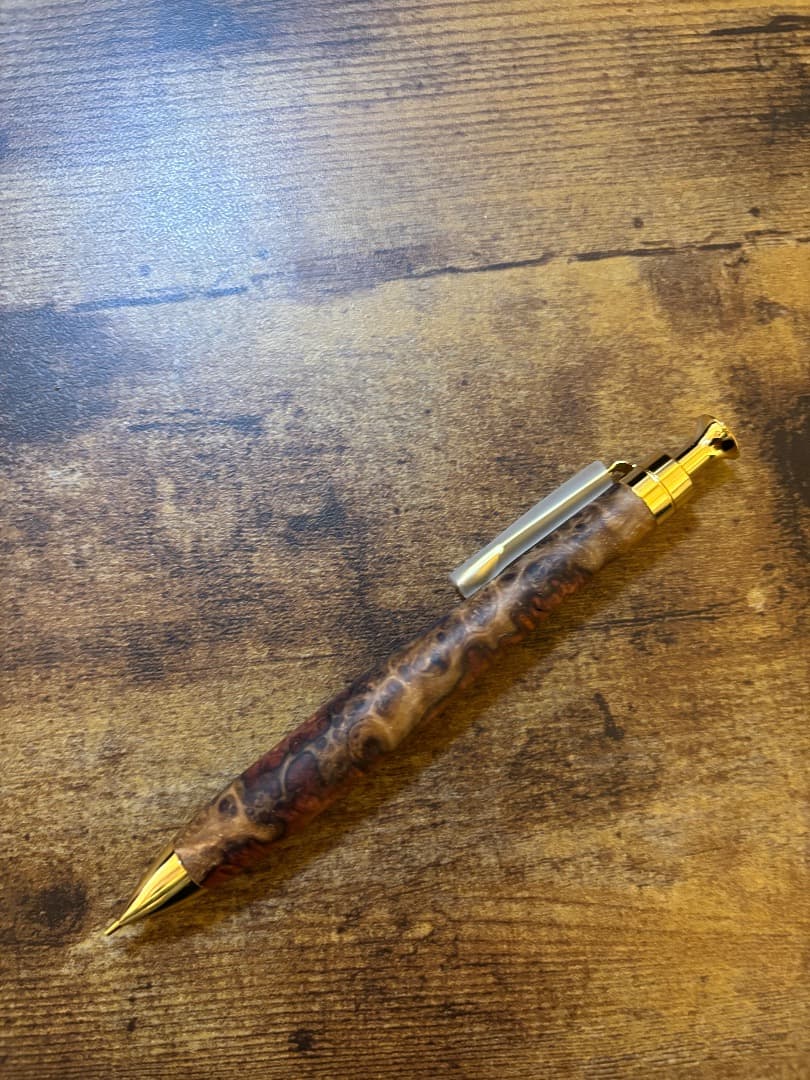 こぶた工房　極上花梨紅白 0.5mmシャーペン