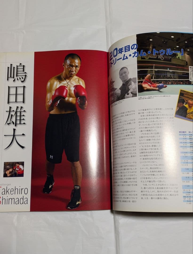 ボクシング パンフレット 長谷川穂積×ファッシオ他 Boxing Program
