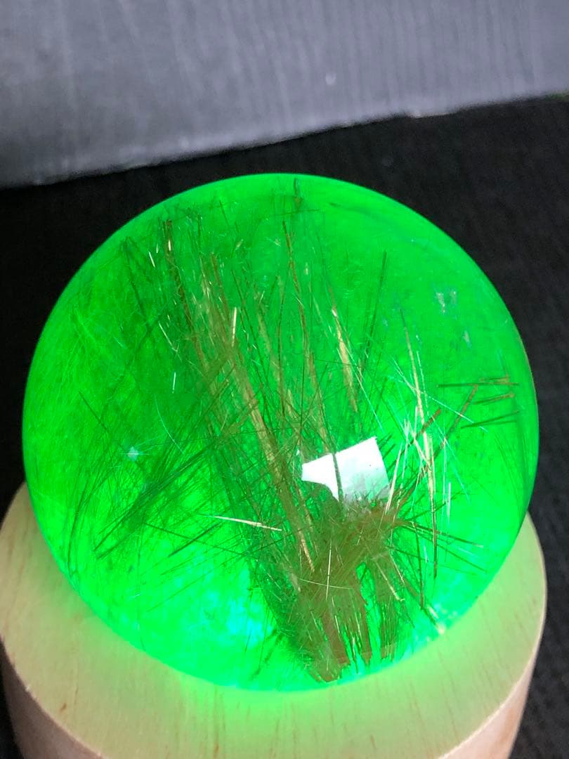 ❤️レア　買い得　50mm 最強財運超　強いパワー　ゴールドルチルクォーツ