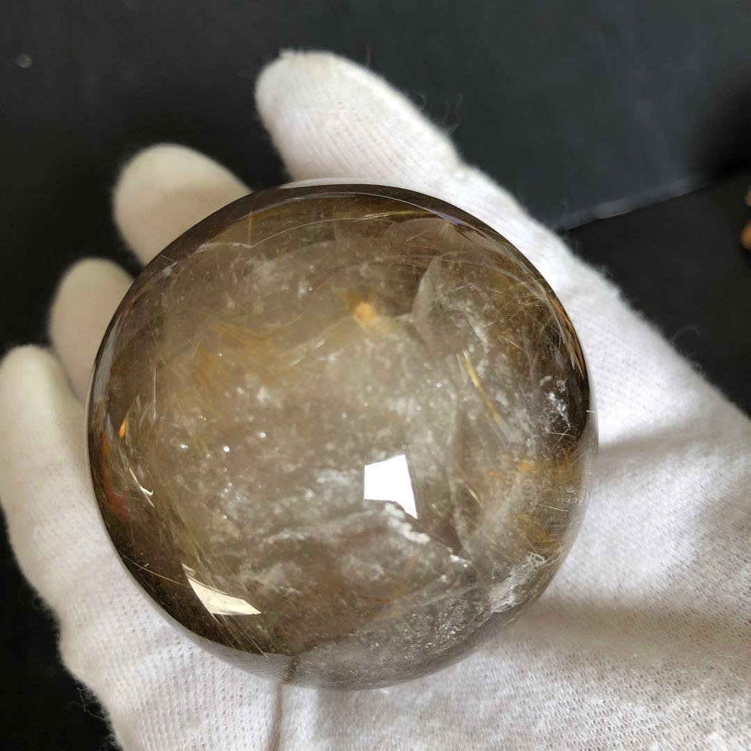 ❤️レア　買い得　50mm 最強財運超　強いパワー　ゴールドルチルクォーツ