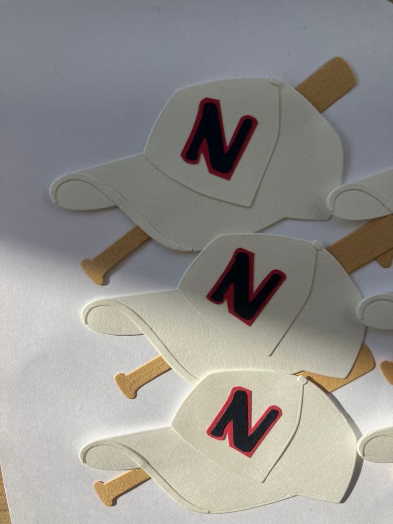 パステル　野球　ソフト　色紙素材　卒団　メッセージカード