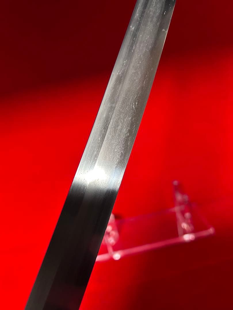 01565 包丁　マグロ包丁　天然砥石研　地肌綺麗　鞘有り　未使用品