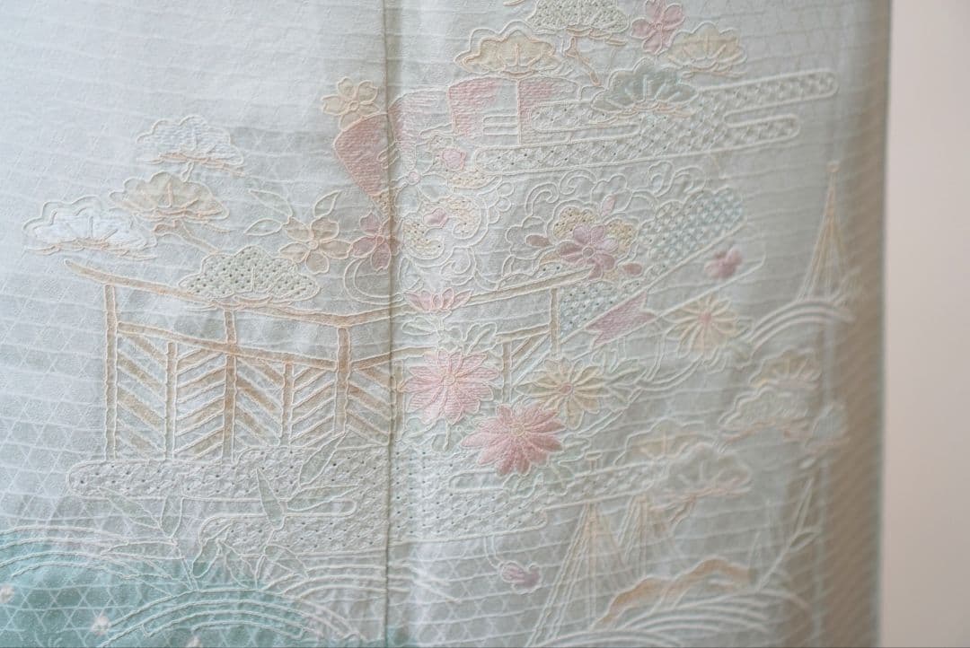 訪問着 帯締め　 a19F スワトウ刺繍　入学式　七五三　お宮参り