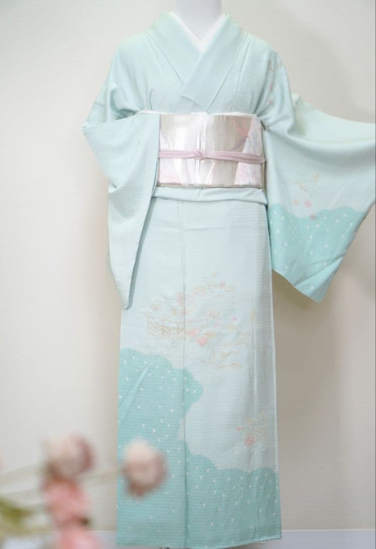 訪問着 帯締め　 a19F スワトウ刺繍　入学式　七五三　お宮参り