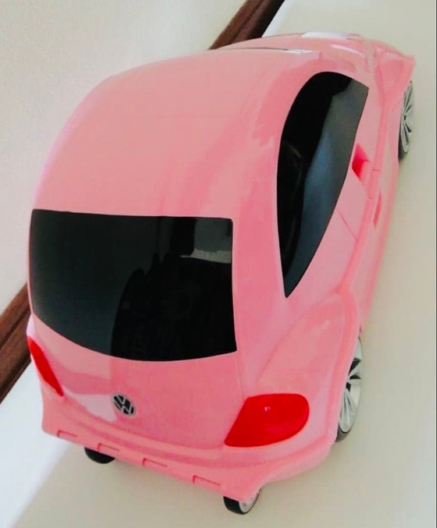 ライダースキッズキャリーケース フォルクスワーゲン ビートル ピンク100322