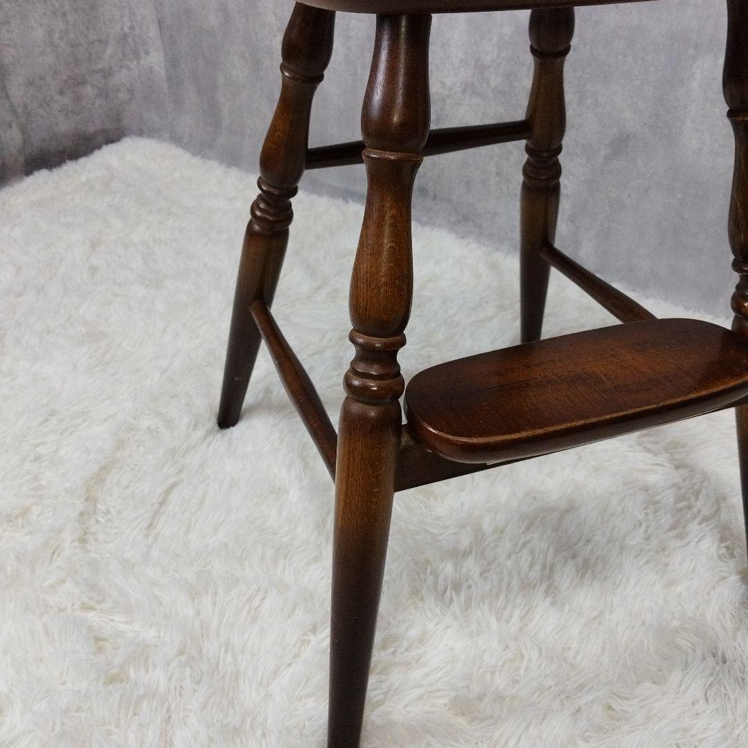 【送料込み】 飛騨産業・キツツキマーク・ハイチェア・子供用ベビーチェア