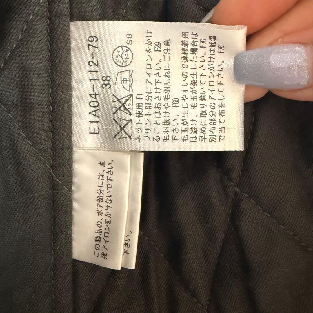 Burberry blue label 38 モッズコート フード付き