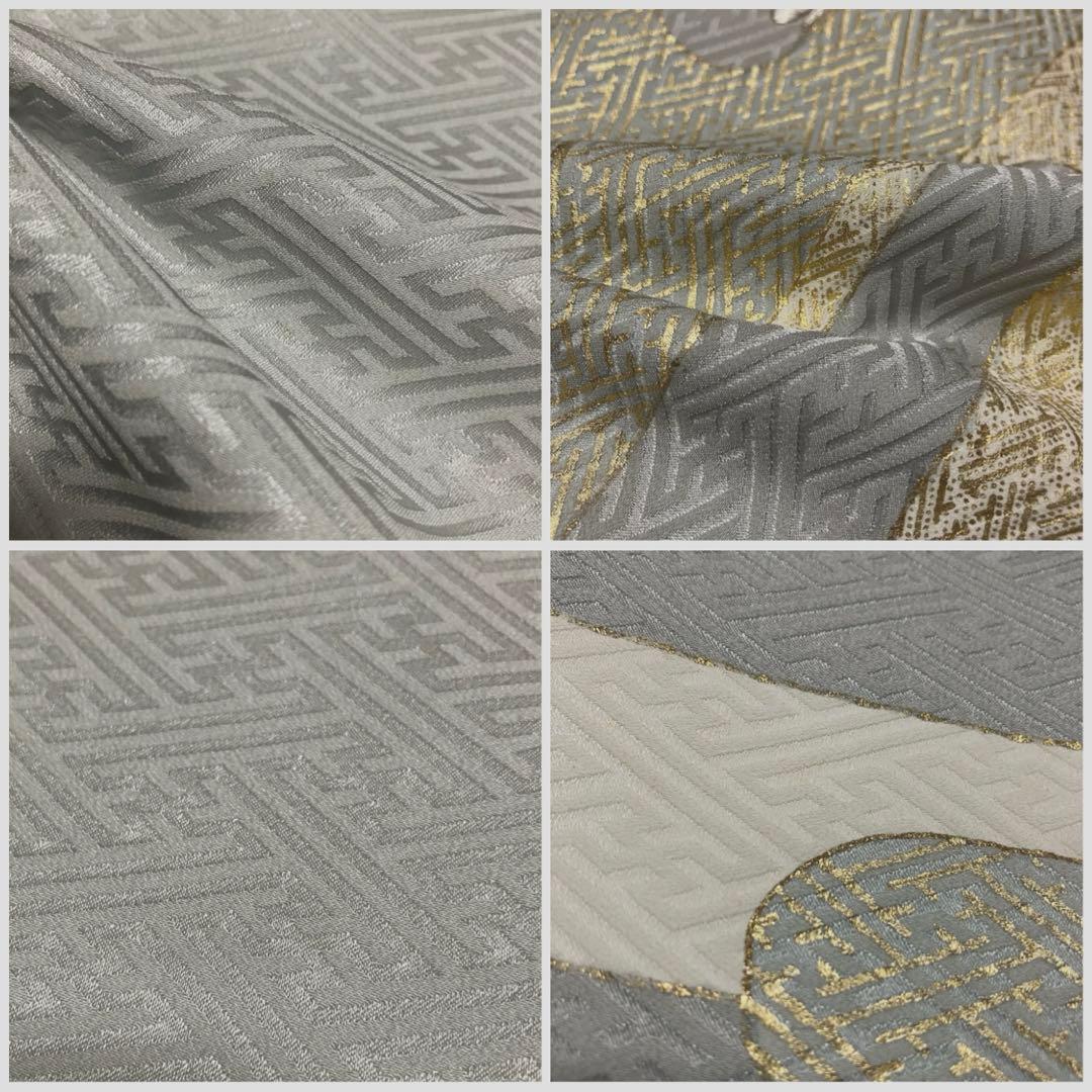 【NEW】美品♡ 淡いブルーグレー きれいめ 華尽く 正絹 色留袖 上品な着物