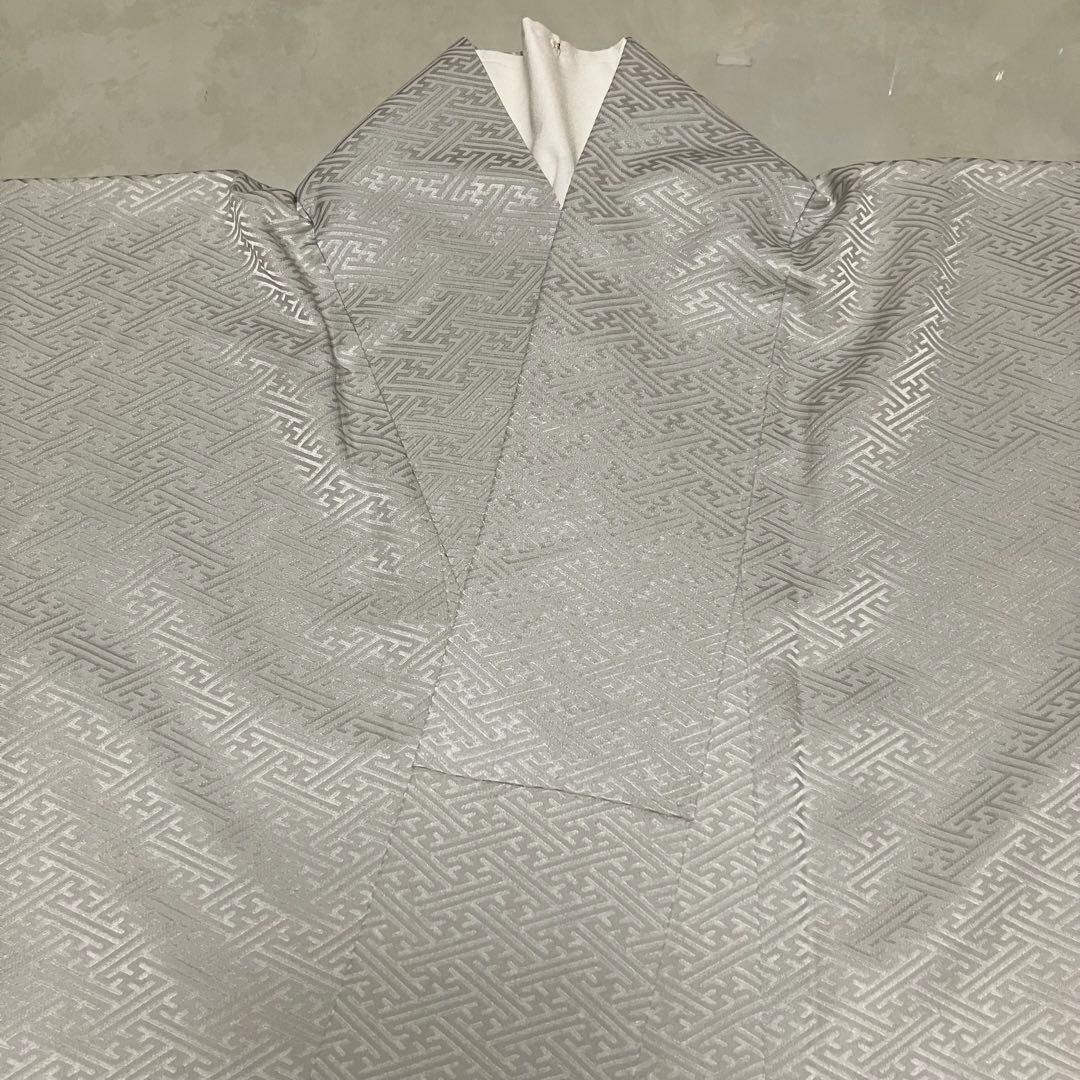 【NEW】美品♡ 淡いブルーグレー きれいめ 華尽く 正絹 色留袖 上品な着物