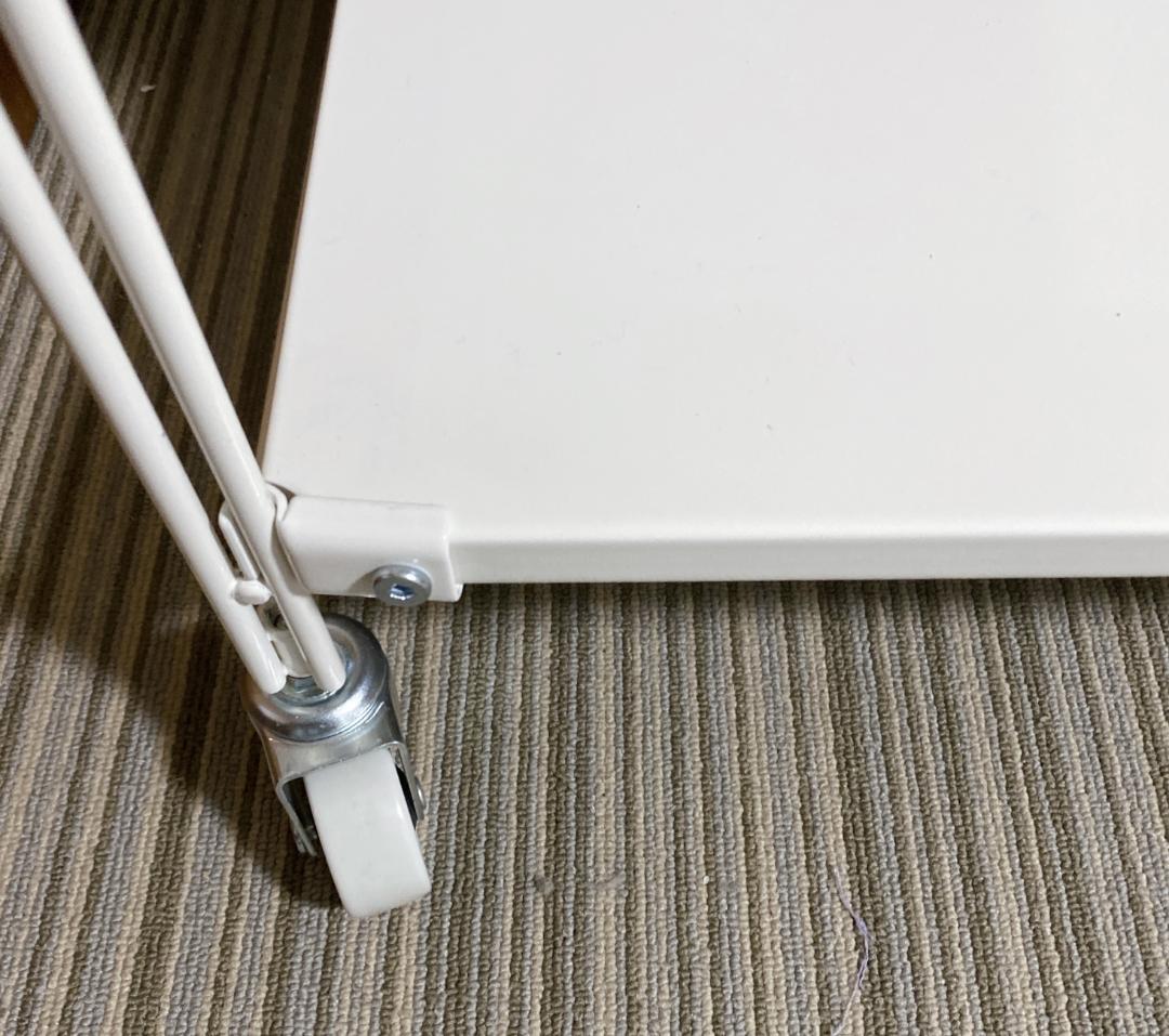 無印良品 スチールユニットシェルフ スチールラック 3段 キャスター付き