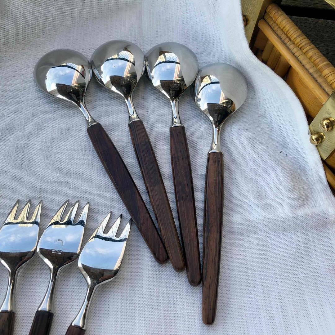 北欧ヴィンテージ★「ルンドトフテ社、ティアス・エックホフ」のカトラリーセット