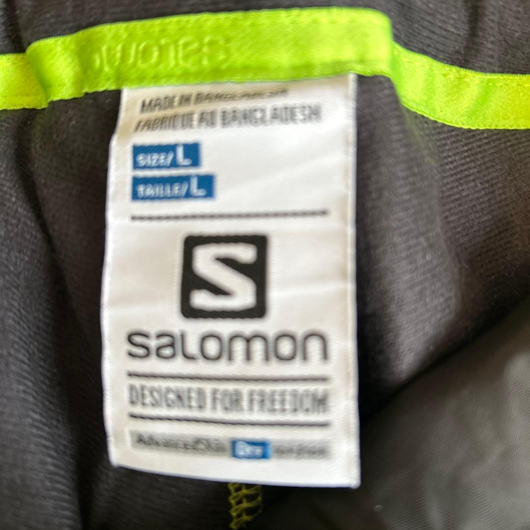SALE‼️Salomon 蛍光グリーン スノーボードウェア　Lサイズ