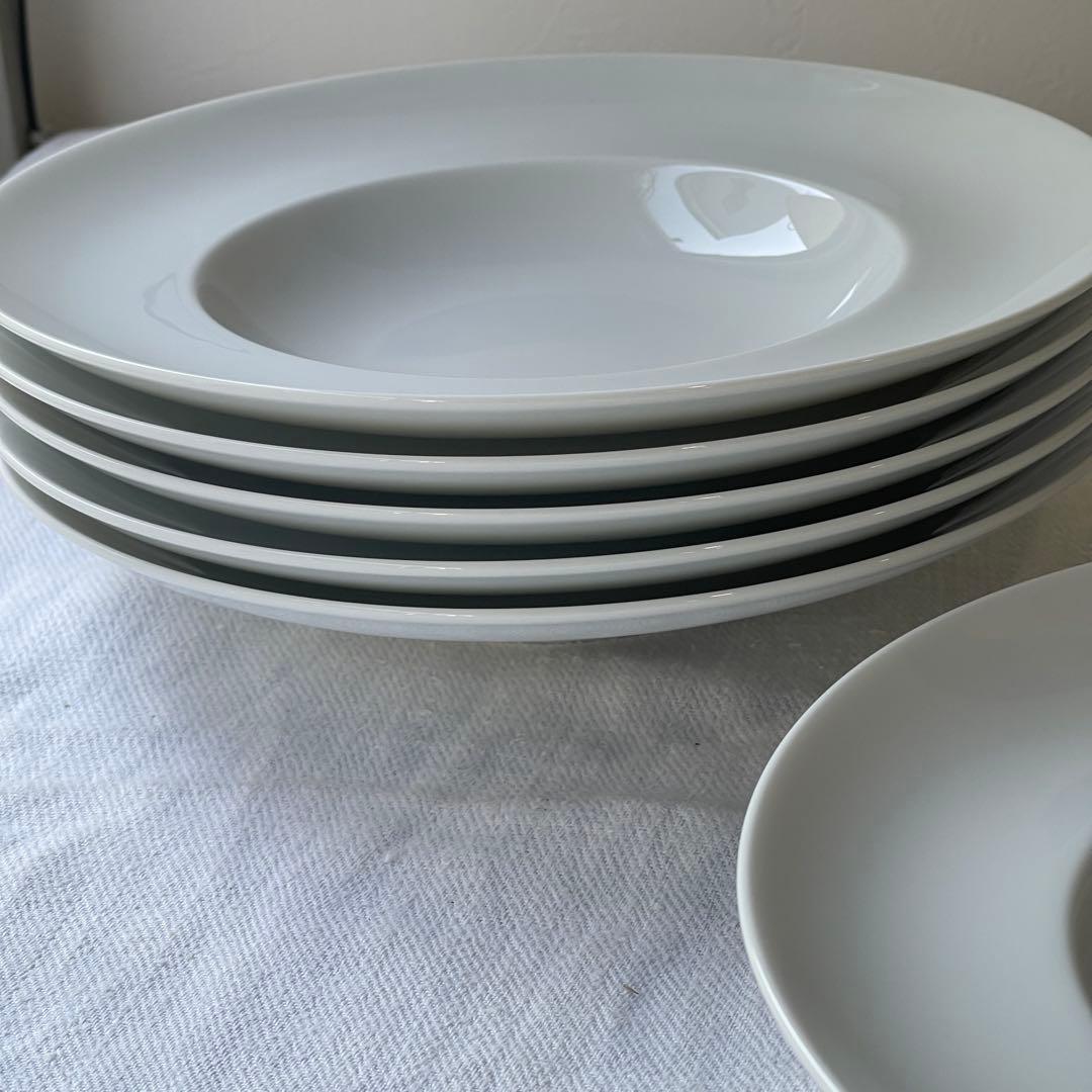 リチャードジノリ　インペロホワイト　6セット　白磁　スーププレート 26cm