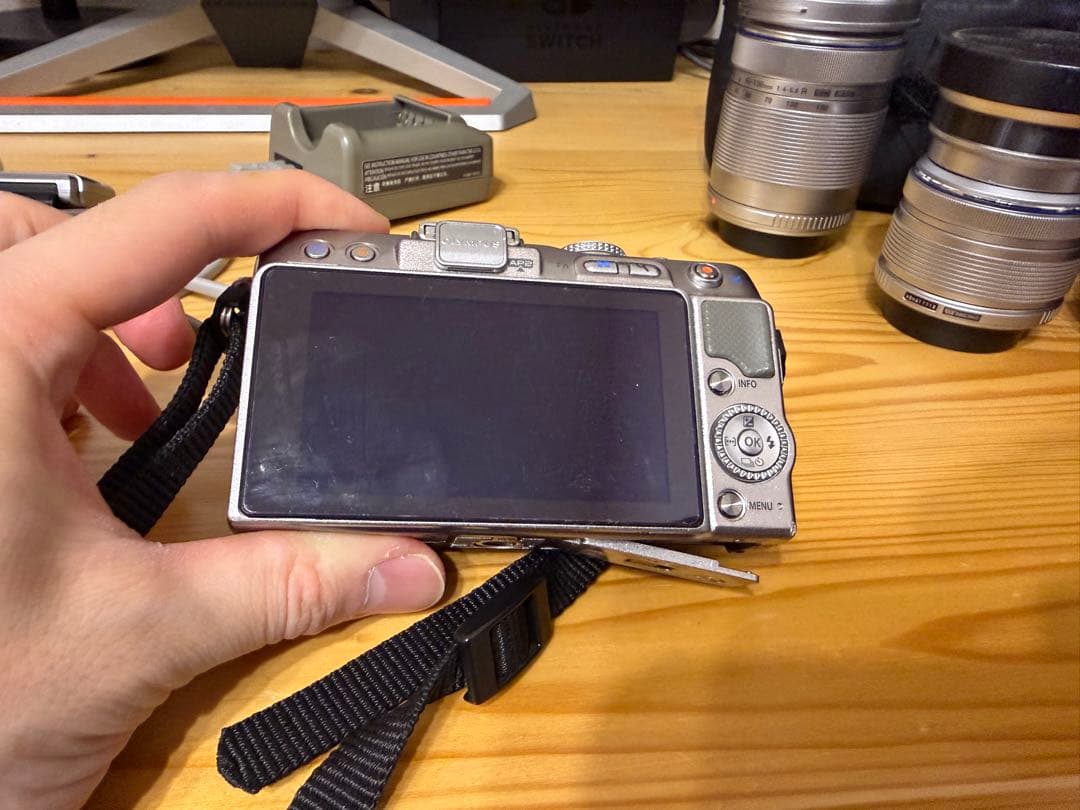 OLYMPUS PEN Lite E-PL3 ワイドコンバーター付 ケースあり