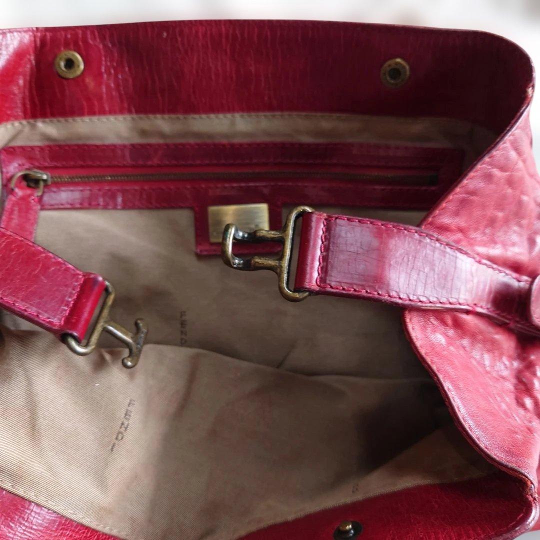 FENDI レザーバッグ 赤