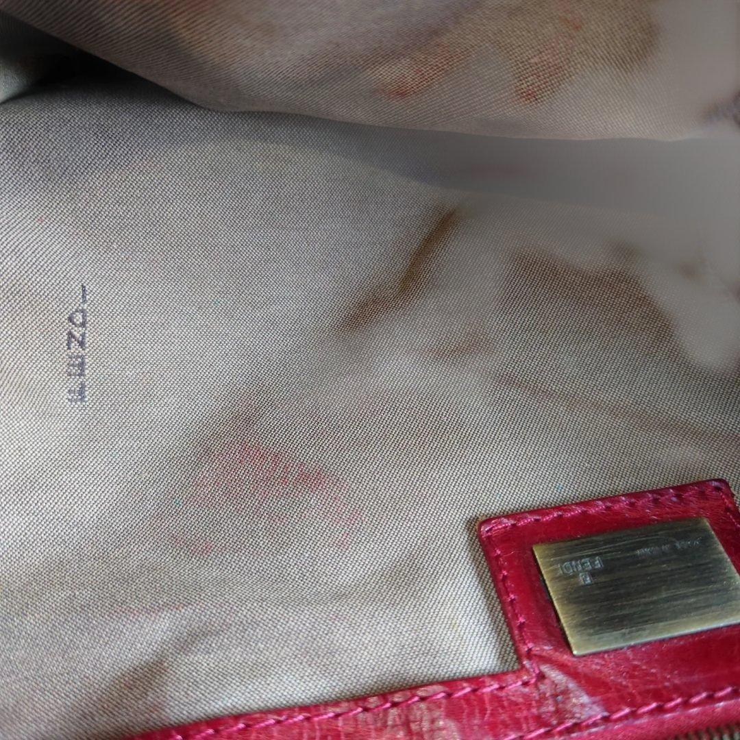 FENDI レザーバッグ 赤