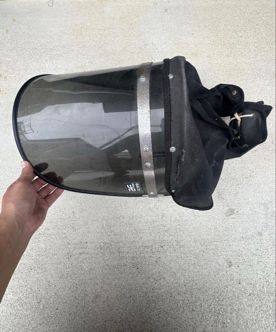 旭風防　ブラック風防　スモーク　黒布タレ　レア？　当時物？　z-father