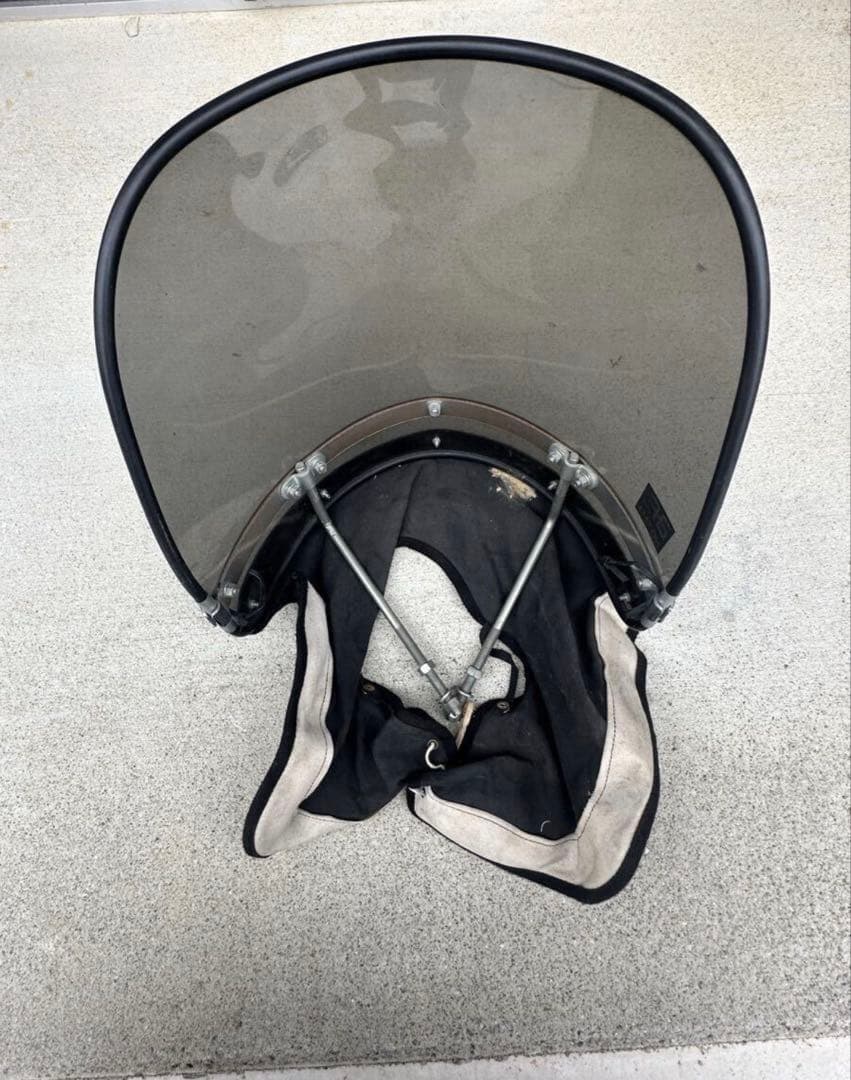 旭風防　ブラック風防　スモーク　黒布タレ　レア？　当時物？　z-father