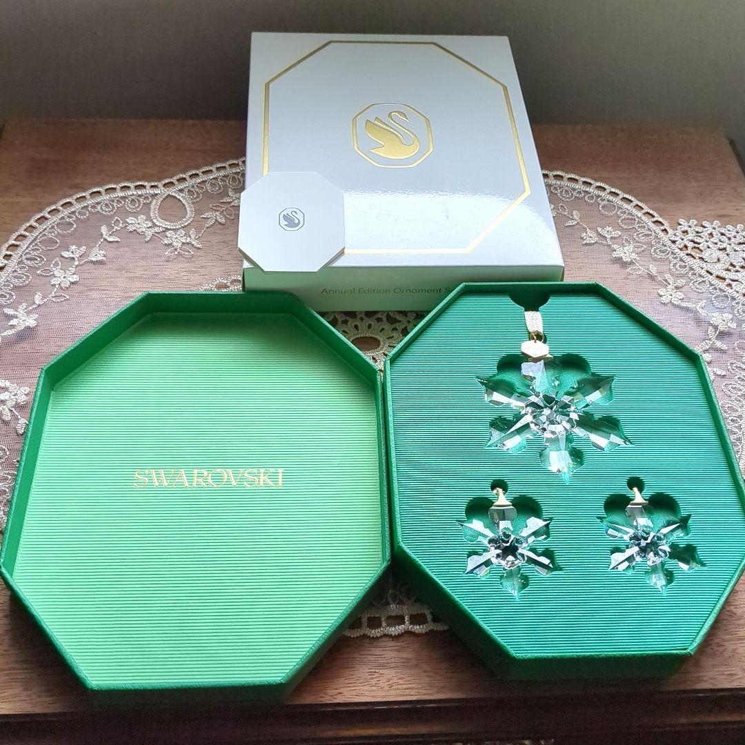 【新品】Swarovski 雪の結晶 オーナメントセット 2022年 限定品