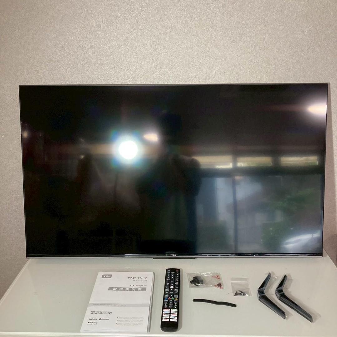 2024年製 TCL 43V型 4K液晶テレビ 43P747 GoogleTV