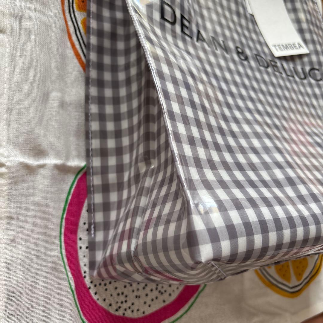 ディーンアンドデルーカ　ギンガムトートミディアム