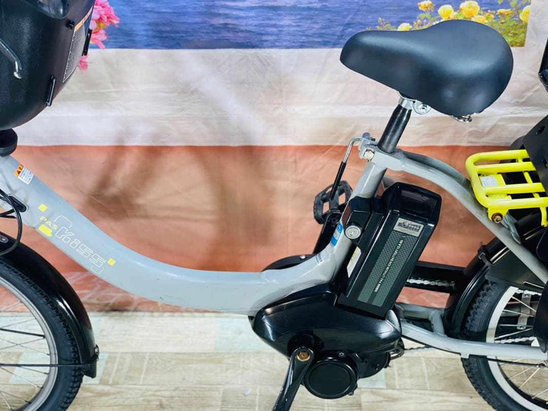 パスキス12AH⭐️激レアモデル！ヤマハ子供乗せ電動アシスト自転車Y3102