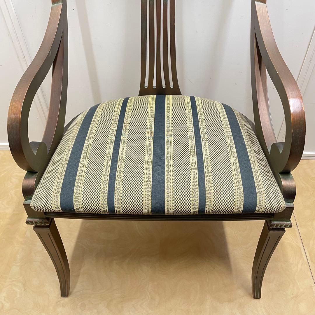 アンティーク調アームチェア② ダイニングチェア チェア 椅子 イス ロココ調