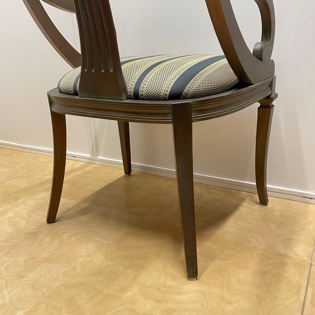 アンティーク調アームチェア② ダイニングチェア チェア 椅子 イス ロココ調