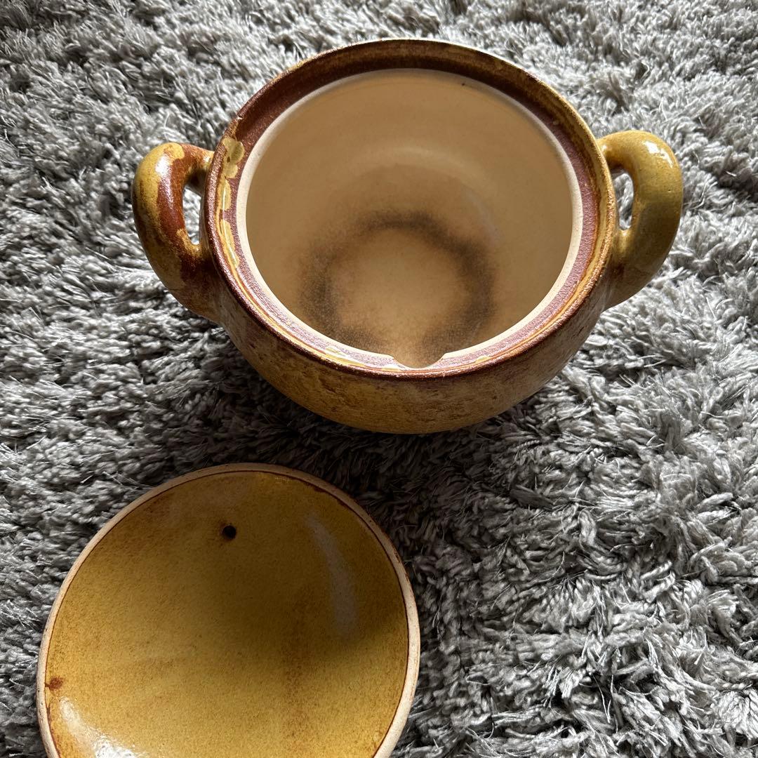 １回だけ使用長谷園　みそ汁鍋　大　約3〜4人用　土鍋