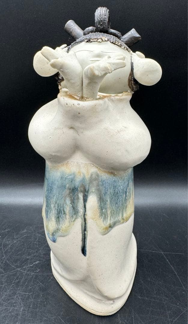 c512　砥部焼　森元青芳　念ずれば花ひらく