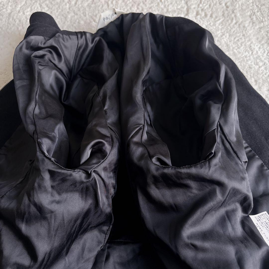 【希少】&ellecy ナポレオンジャケットコート　ウール 黒　M