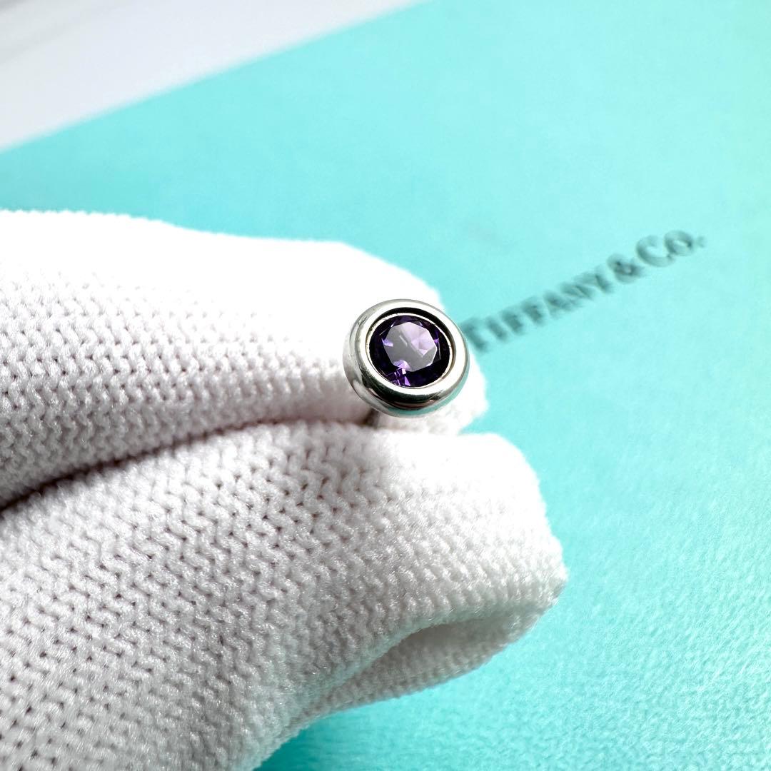 Tiffany　バイザヤード　ピアス　アメジスト　シルバー　925　片耳