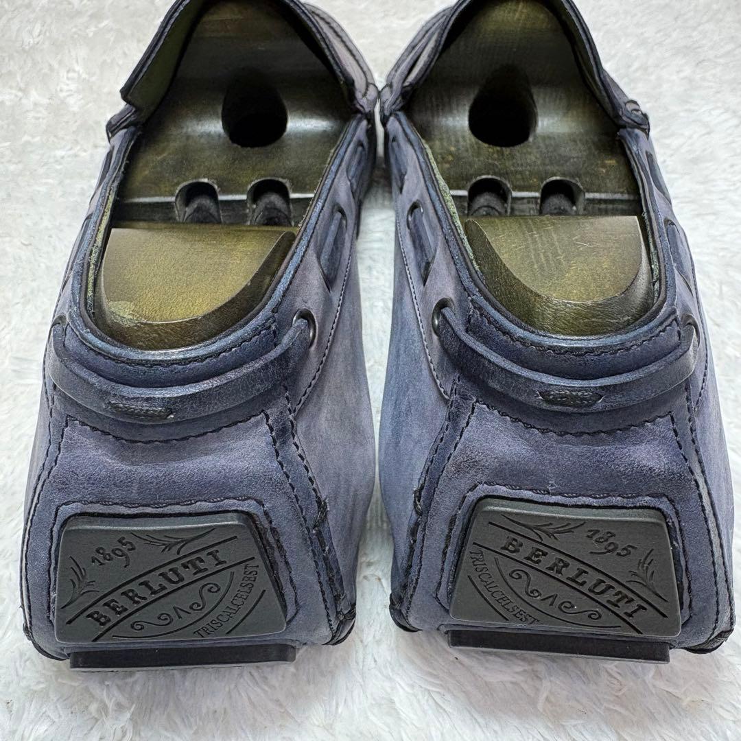 極美品/純正ツリー付 ベルルッティ カリグラフィー ドライビングシューズ 9.5