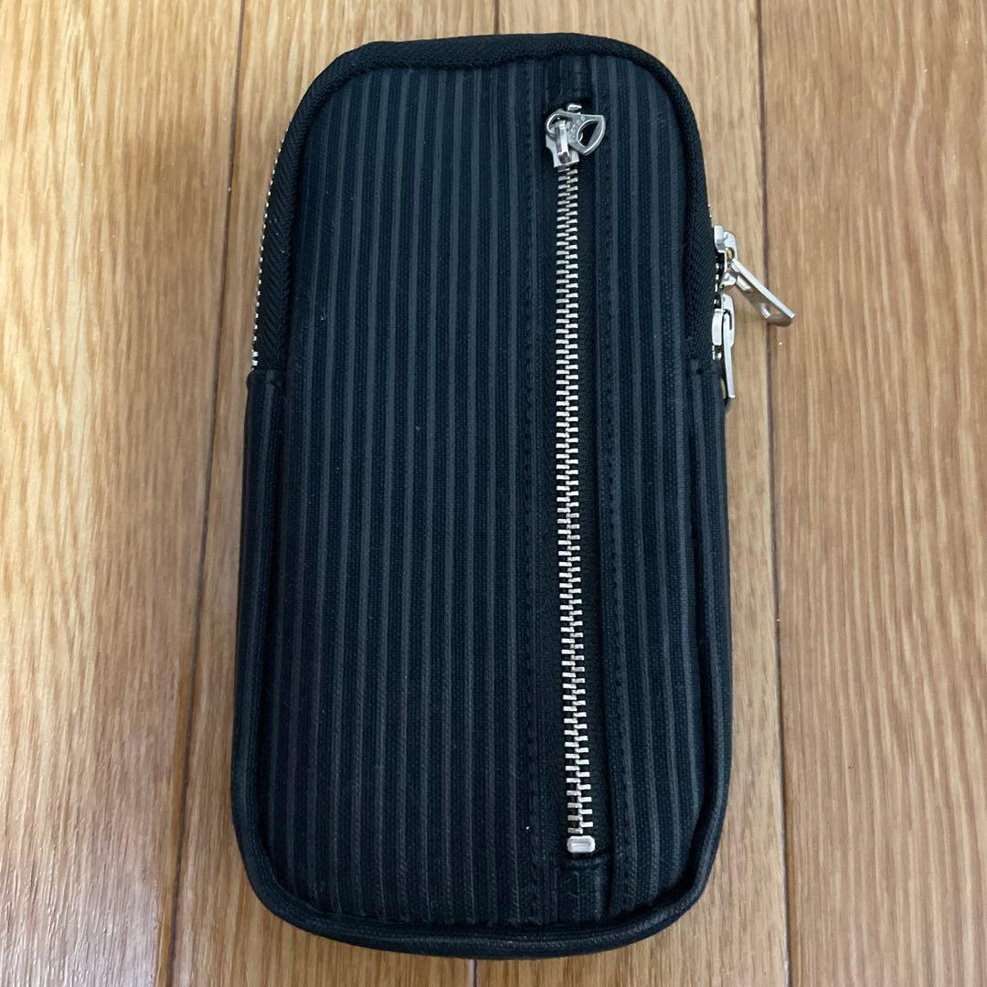 PORTER ブラック 筆箱 ストライプ　ポーチ