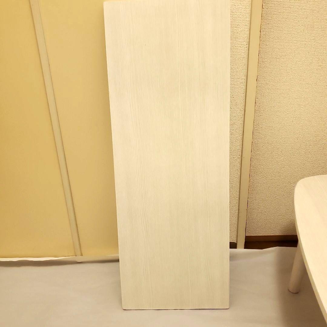 【美品】棚付き 折れ脚 ローテーブル センターテーブル 北欧風 ホワイト