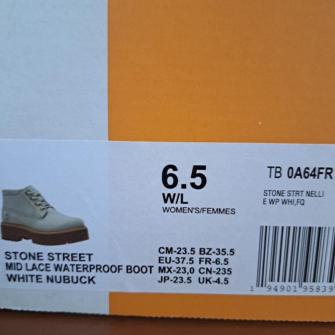 Timberland ホワイト ハイカットワークブーツ