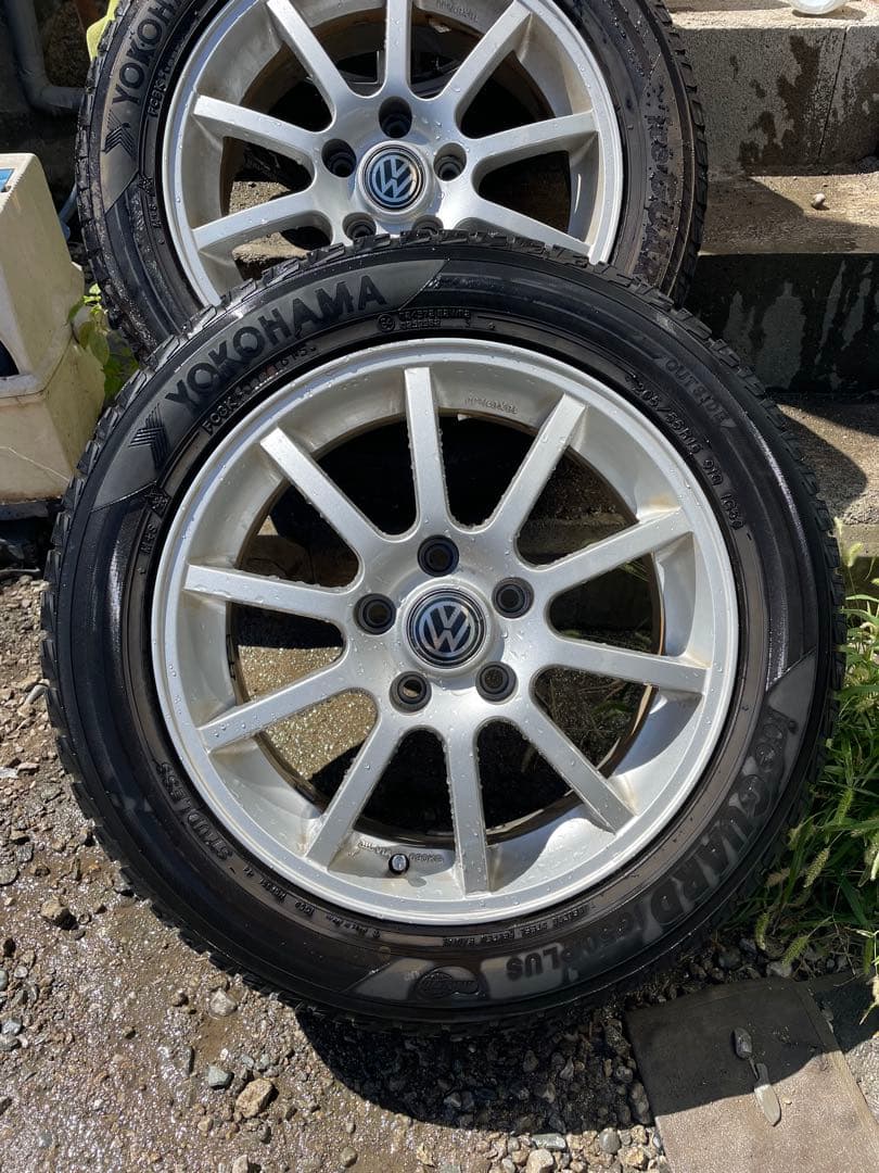 値下げ中‼️Volkswagen 16インチアルミ　 Yokohamaタイヤ付き
