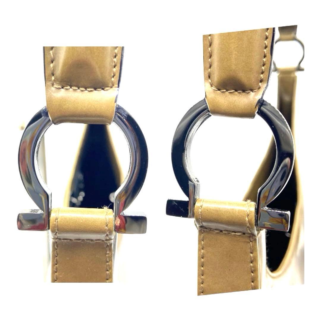 サルヴァトーレフェラガモ ガンチーニ エナメルグラデーションワンショルダーバッグ