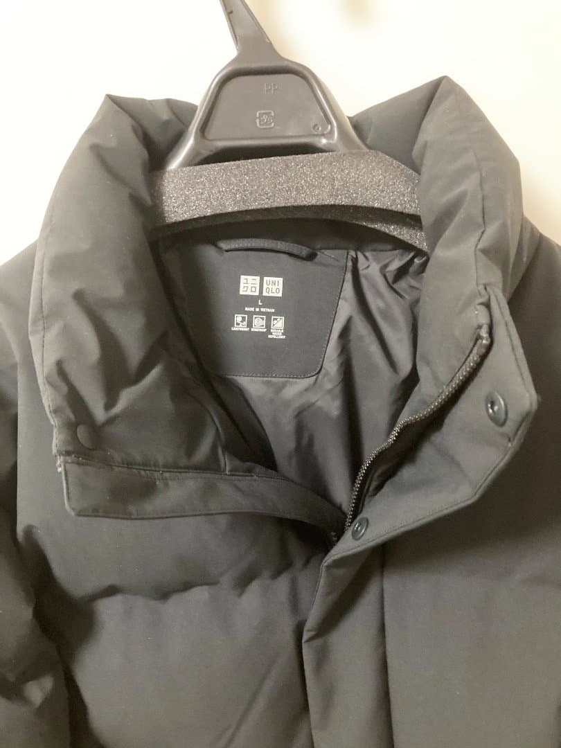 A*u様 UNIQLO シームレスダウンジャケット　L 　BLACK