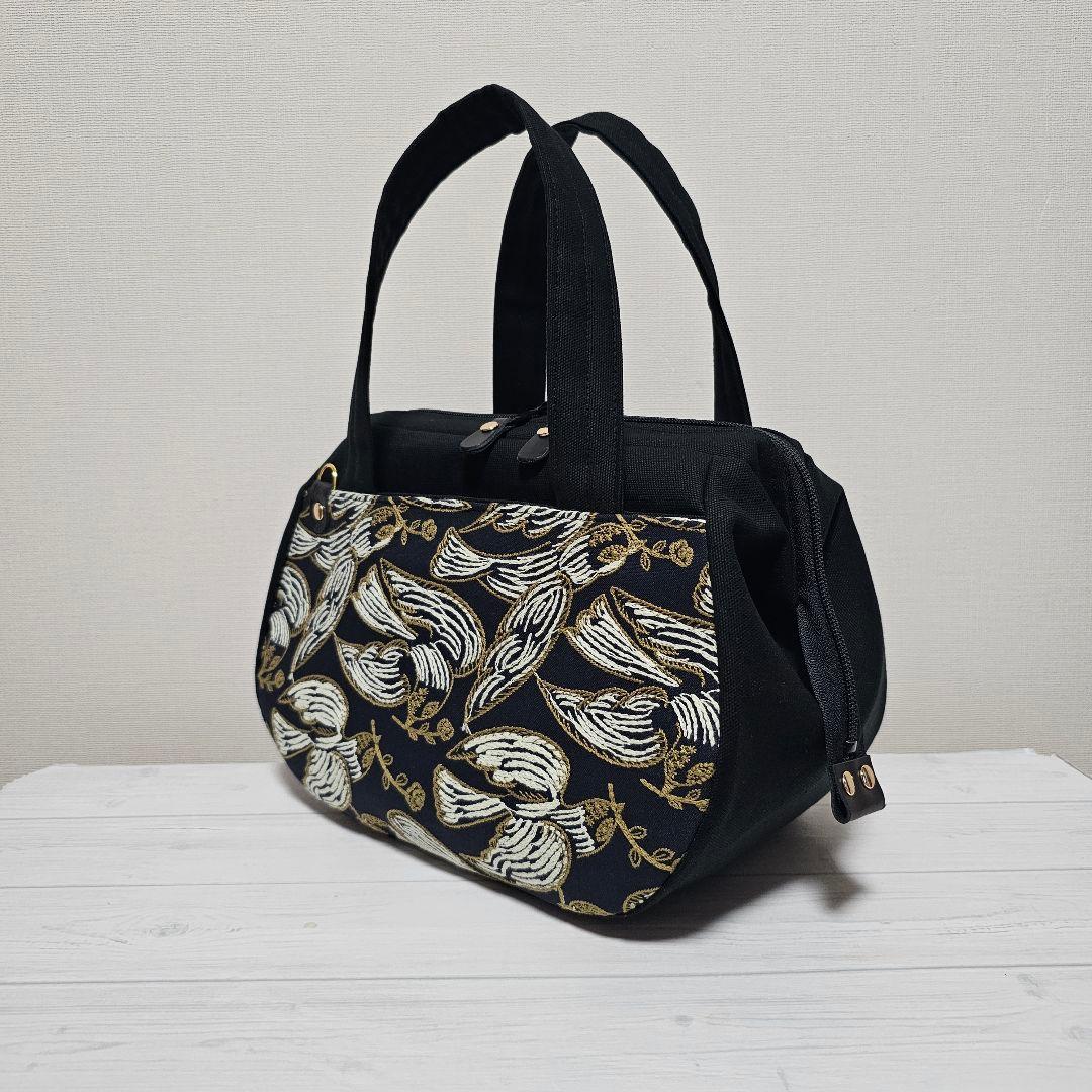 f.ぽってりボストンL following day ネイビー ミナペルホネン