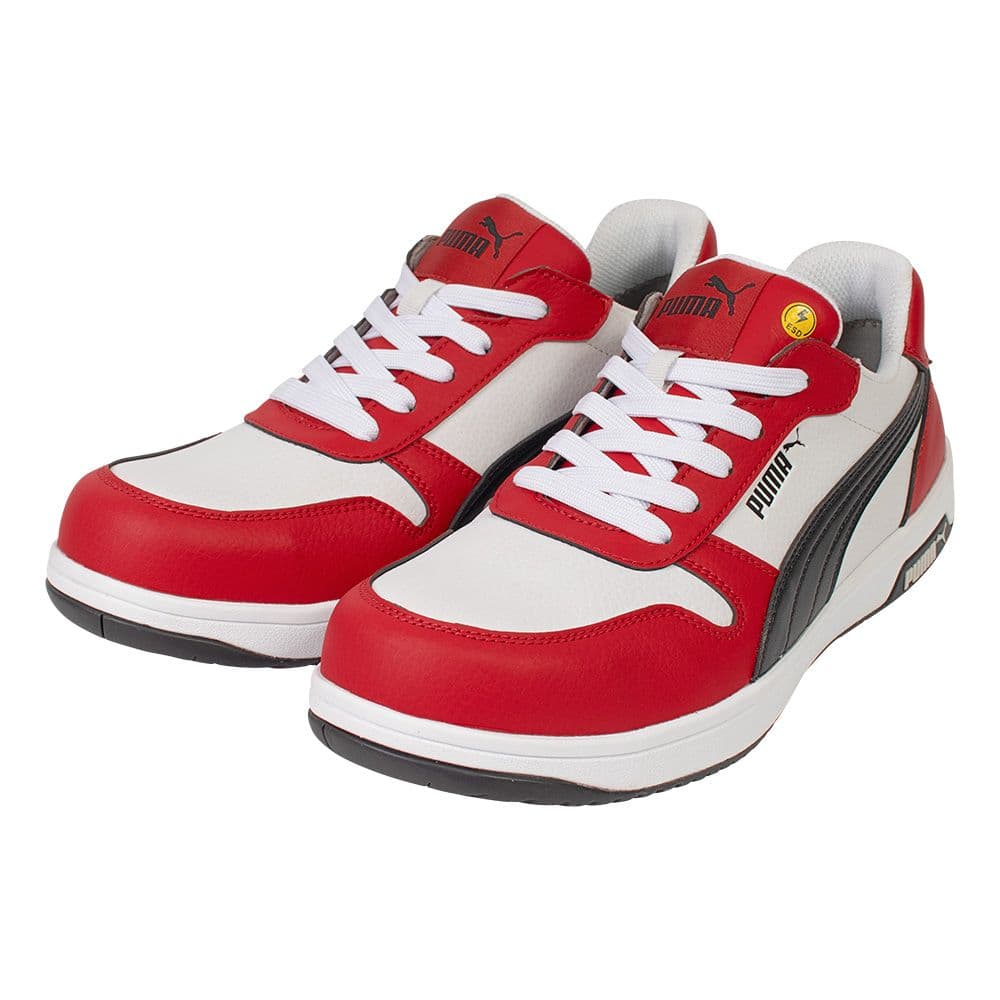 プーマ安全靴#64.208 27.0cmフロントコート　レッドロー