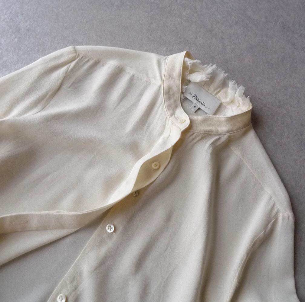 3.1 フィリップリム シルク100%のブラウス シャツ ホワイト C463